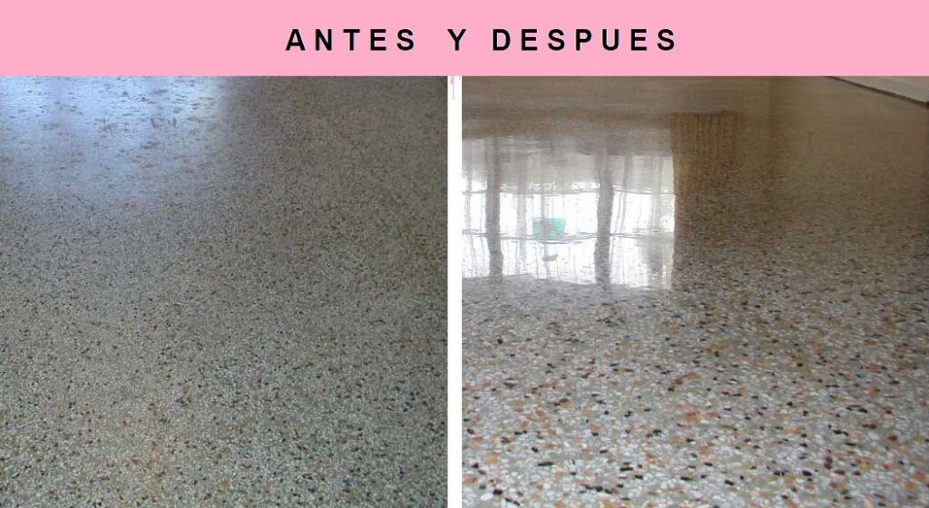 Abrillantado de suelos de mármol y terrazo